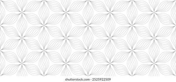 Abstractas fondo de Vector sin fisuras. Monocromo, geométrico, floral, sin patrón.