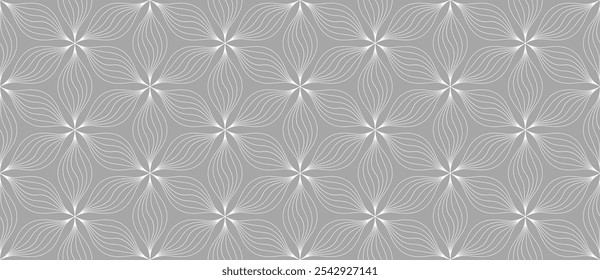 Abstractas fondo de Vector sin fisuras. Monocromo, geométrico, floral, sin patrón.