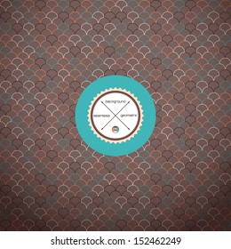 Abstract seamless vector background. Multicolored geometric ornament.