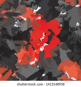 Abstract seamless vector background of paint strokes