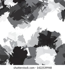 Abstract seamless vector background of paint strokes