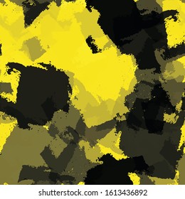 Abstract seamless vector background of paint strokes