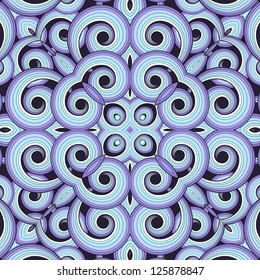 Abstract seamless vector background with swirls. Colors are easily editable.