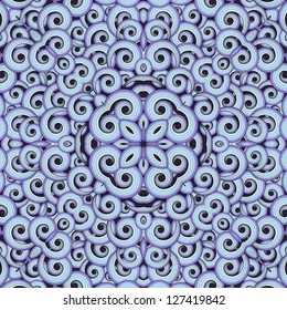 Abstract seamless vector background with swirls. Colors are easily editable.