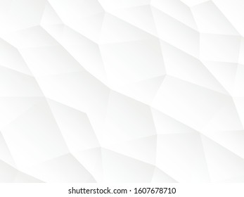 Abstract seamless vector background. White and gray repeatable texture. Polygon endless creative pattern.