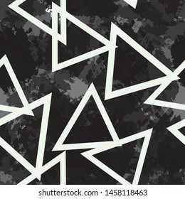 Abstract seamless vector black and white background