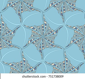 abstract seamless vector blue pattern