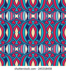 Abstract seamless vector boho wallpaper