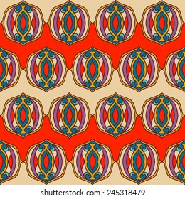 Abstract seamless vector boho wallpaper