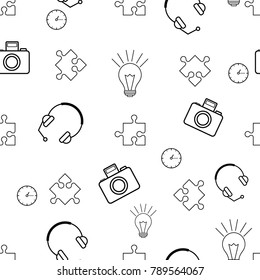 Abstract seamless vector. Creative background.