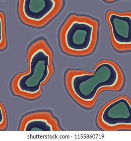 Abstract seamless vector grange colored holes pattern for craft, wrapping, textile, fabric, wallpaper