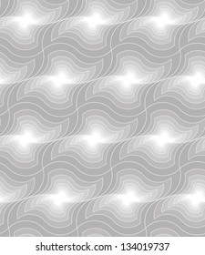 Abstract seamless vector gray tunneled pattern.