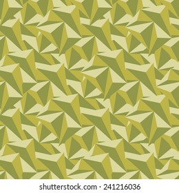 Abstract Seamless Vector Military Camouflage Background Made of Geometric Triangles Shapes