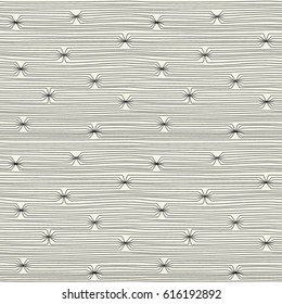 Abstract seamless vector minimalist naive monochrome graphic texture with intersecting hand drawn lines. Delicate pattern.