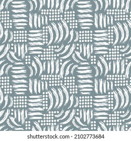 abstract seamless vector pattern chaotic curved lines of different colors on contrasting background