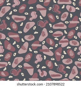 abstract seamless vector pattern chaotic different figures on contrasting background. Simple geometric pattern with Artistic shapes.