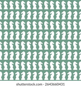 Abstract Seamless vector pattern in chess style with chess figures and chessboard for design, textile, fabric, surface textures, packaging, scrapbooking, chess school or chess club.