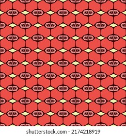 Abstract seamless vector pattern. Colored geometric background.
