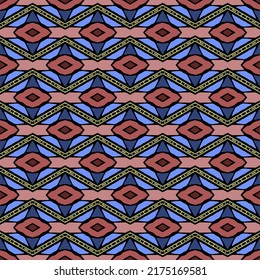 Abstract seamless vector pattern. Colored geometric background.