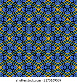 Abstract seamless vector pattern. Colored geometric background.