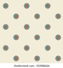 Abstract Seamless Vector Pattern Colored