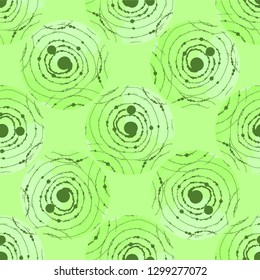 Abstract seamless vector pattern with colorful twisted shapes. Decorative background. Colorful texture for design of textile, fabric, cover, web.