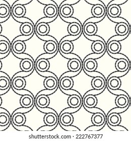 abstract seamless vector pattern dash circle background
