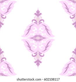 Abstract seamless vector pattern. Decorative background with ornamental shapes.