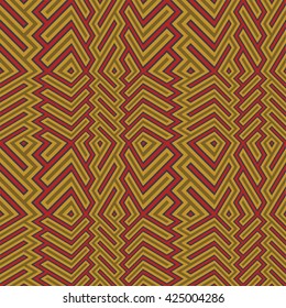 Abstract seamless vector pattern of diagonal ornaments