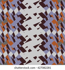 Abstract seamless vector pattern of diagonal tile ornaments
