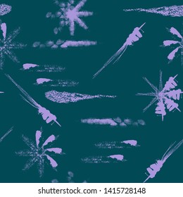 Abstract seamless vector pattern with different Brush Strokes.