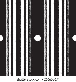 Abstract seamless vector pattern. Doppler effect or Doppler shift graphic visualization. Brush drawn - rough, artistic edges.