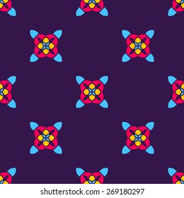 Abstract seamless vector pattern,  fashion background, kaleidoscope