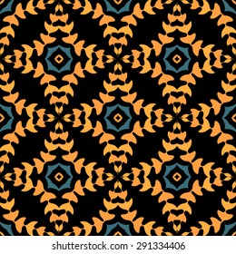 Abstract seamless vector pattern, fashion background, kaleidoscope
