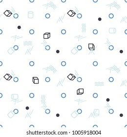 Abstract seamless vector pattern for girls, boys, clothes. Creative background with dots, geometric figures Funny wallpaper for textile and fabric. Fashion style. Colorful bright