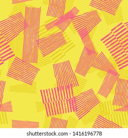 Abstract seamless vector pattern for girls, boys, clothes. Funny wallpaper for textile and fabric. Fashion style. Colorful bright