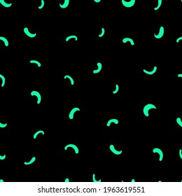 abstract seamless vector pattern green arches black background