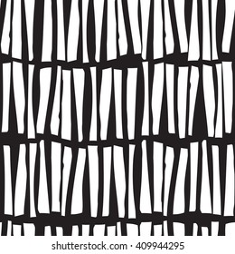 Abstract seamless vector pattern with hand drawn vertical lines. Monochrome illustration stripes texture. Hipster graphic design