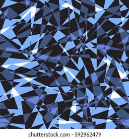 Abstract seamless vector pattern with irregular triangles