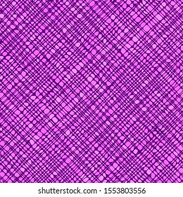 Abstract seamless vector pattern. Linen cloth, noise. Purple, pink color pattern. Isolated background