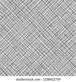 Abstract Seamless vector pattern. Old fabric.  Isolated background. Monochrome
