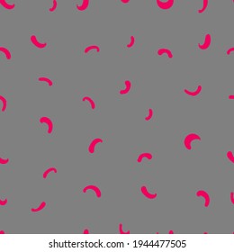 abstract seamless vector pattern red arches grey background