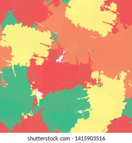 Abstract seamless vector pattern. Repetitive color texture for printing on wrapping paper. Vintage grunge surface paint smears