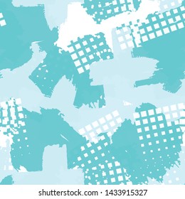 Abstract seamless vector pattern. Repetitive color texture for printing on wrapping paper. Vintage grunge surface paint smears