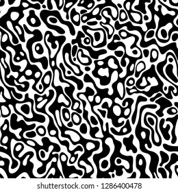 abstract seamless vector pattern. Ripple effect. Black, isolated on white background.