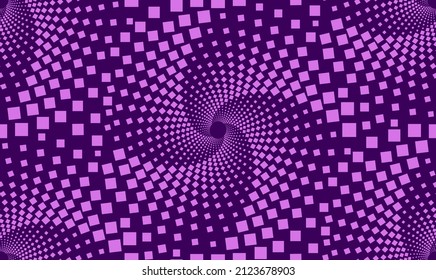 Abstract seamless vector pattern of   squires. Whirlpool. Isolated from the background. Purple and violet colors.