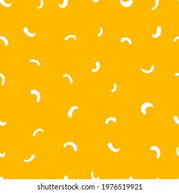 abstract seamless vector pattern white arches yellow background