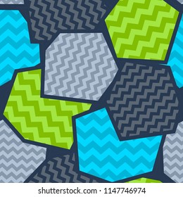 abstract seamless vector pattern with zigzag lines