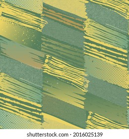 Abstract seamless vector sport pattern for girls, boys, clothes. Creative background with dots, geometric figures Funny wallpaper for textile and fabric. Fashion style. Colorful bright.