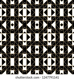 Abstract seamless vector template. A geometrical pattern from triangles, rhombuses and corners for design of the card, a cover, a flyer.